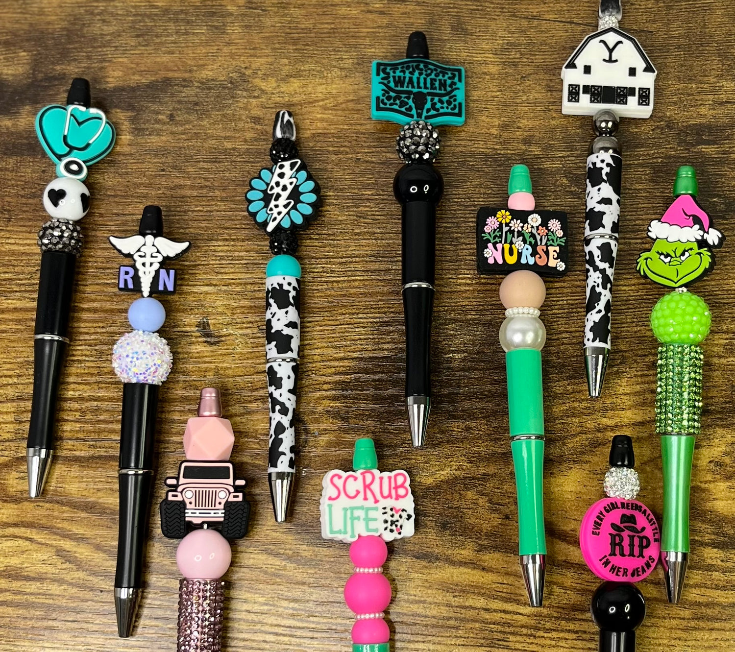 One of a Kind Beaded Pens