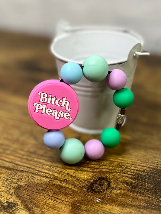 Bitch Please Pastel Cup Charm