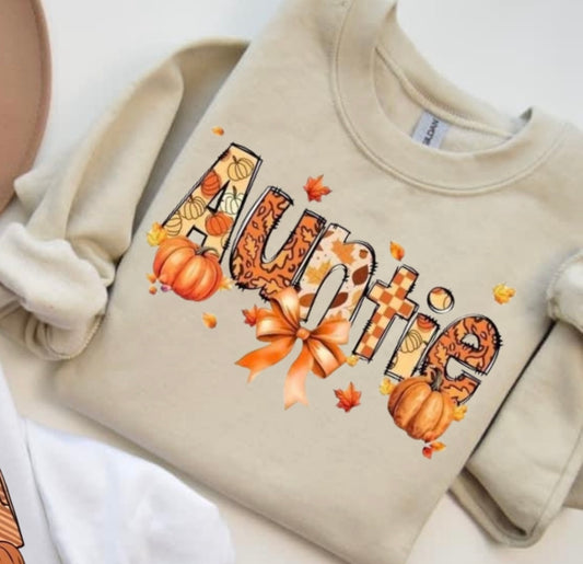 Fall Auntie Bow